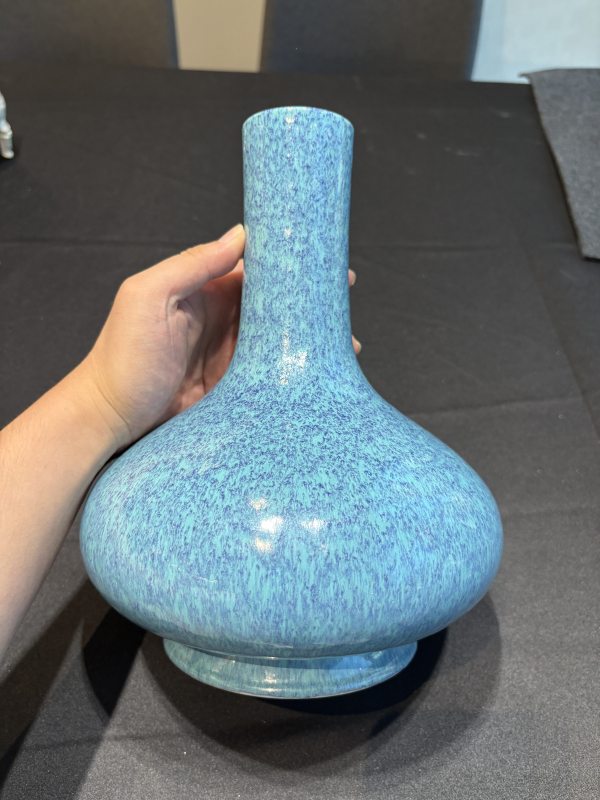 清乾隆爐鈞釉荸薺瓶 - 图8