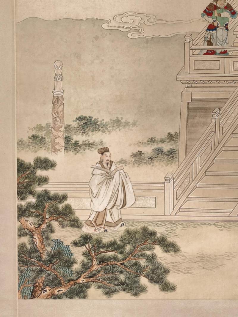    徐操款 工笔人物二帧 - 图4