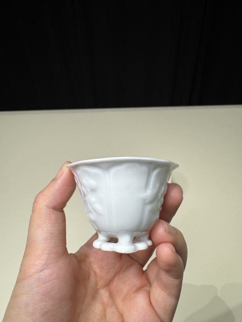 清早期 德化窑白釉玉兰杯一组五只 - 图14