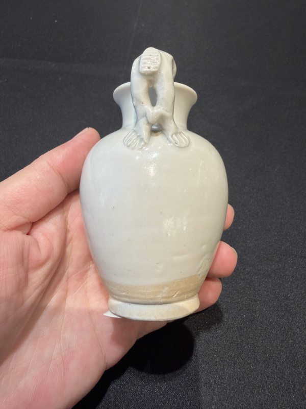 唐 邢窯白釉獅柄執壺 - 图14