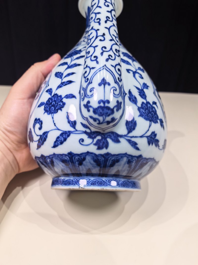 清乾隆 青花折枝瑞果纹执壶 - 图14