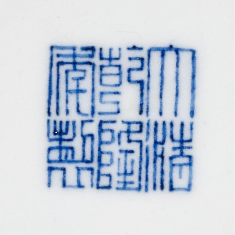 清乾隆 釉裏紅折枝瑞果紋梅瓶 六字篆書款  QIANLONG SIX-CHARACTER SEAL MARK IN UNDERGLAZE BLUE AND OF THE PERIOD (1736-1795) - 图5