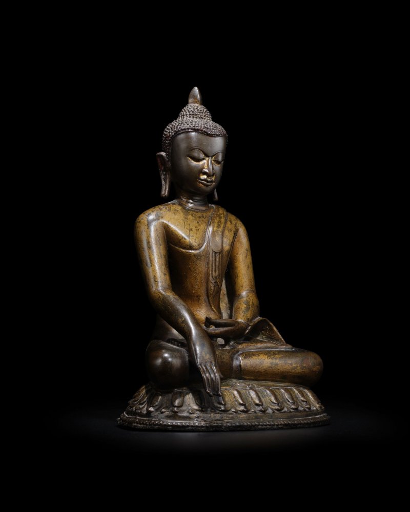 緬甸 阿拉干 十五世紀 釋迦牟尼銅像 | A COPPER ALLOY FIGURE OF BUDDHA SHAKYAMUNI - 图3