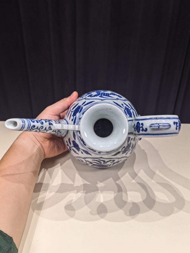 清乾隆 青花折枝瑞果纹执壶 - 图15