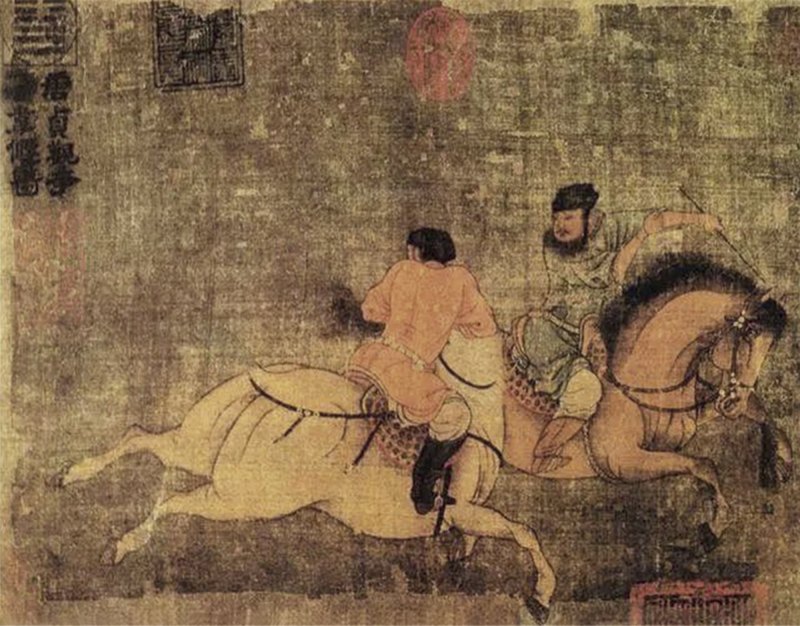 明 青釉刻花皮囊壶 - 图23