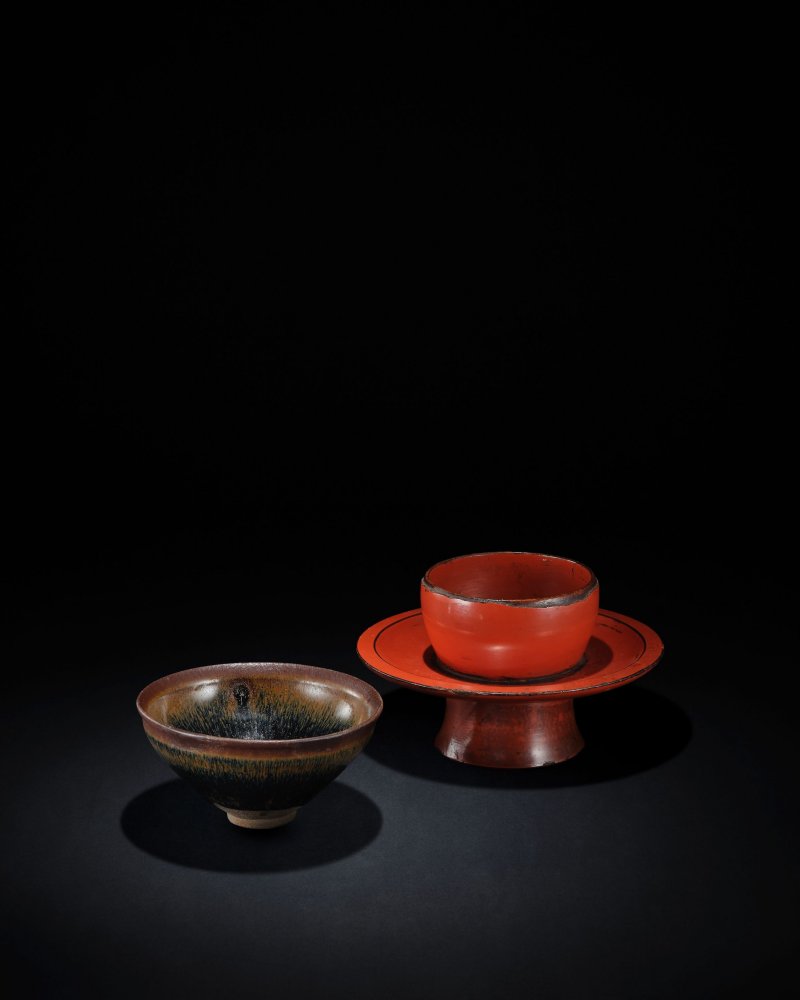 宋　黑釉兔毫茶盞 | A BLACK-GLAZED 'HARE'S FUR' TEA BOWL - 图1
