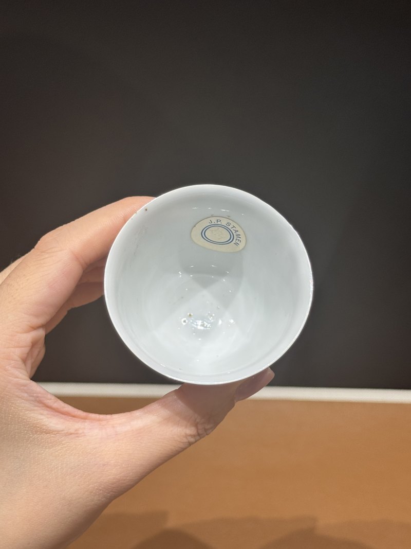 清康熙 青花宋韵芭蕉图杯 - 图7