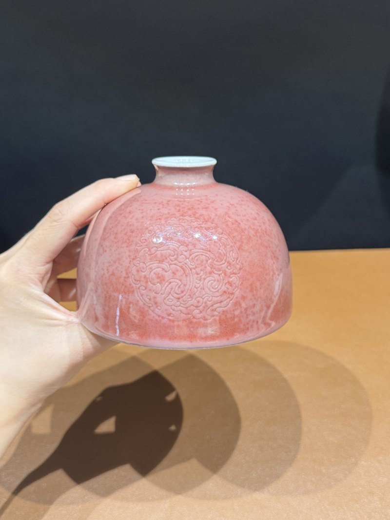 清康熙 豇豆红釉太白尊 - 图4