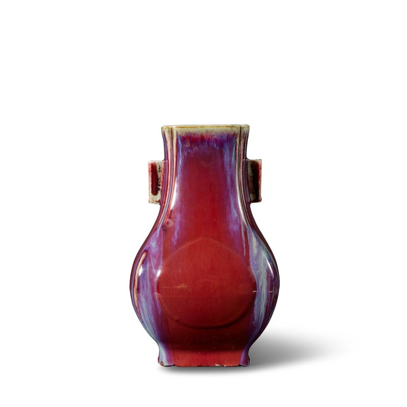 清乾隆　窯變釉貫耳方壺 | A FLAMBÉ-GLAZED VASE, FANGHU - 图5