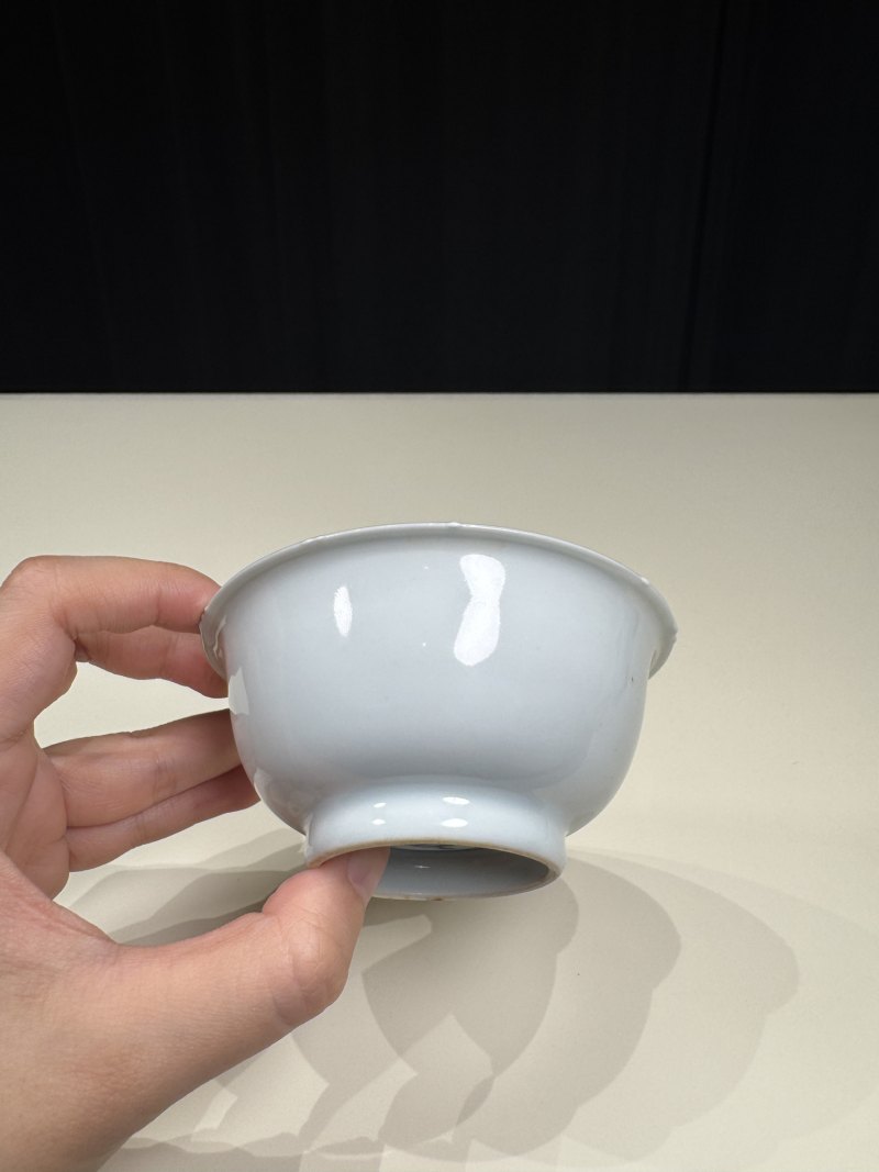 明嘉靖 白釉青花金箓大醮坛用茶盏五只 - 图25