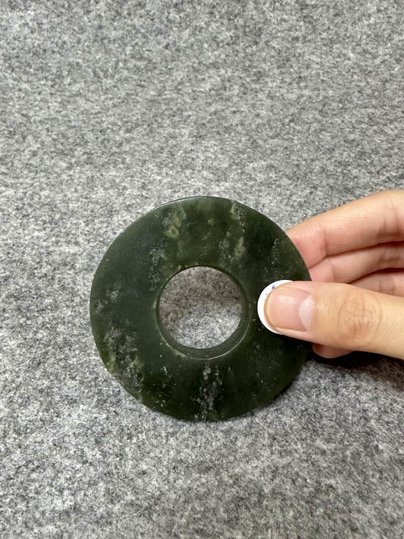    民国 青玉素面壁 - 图5