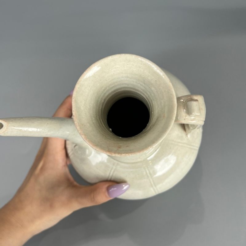 明代 青白釉瓜棱执壶 - 图10