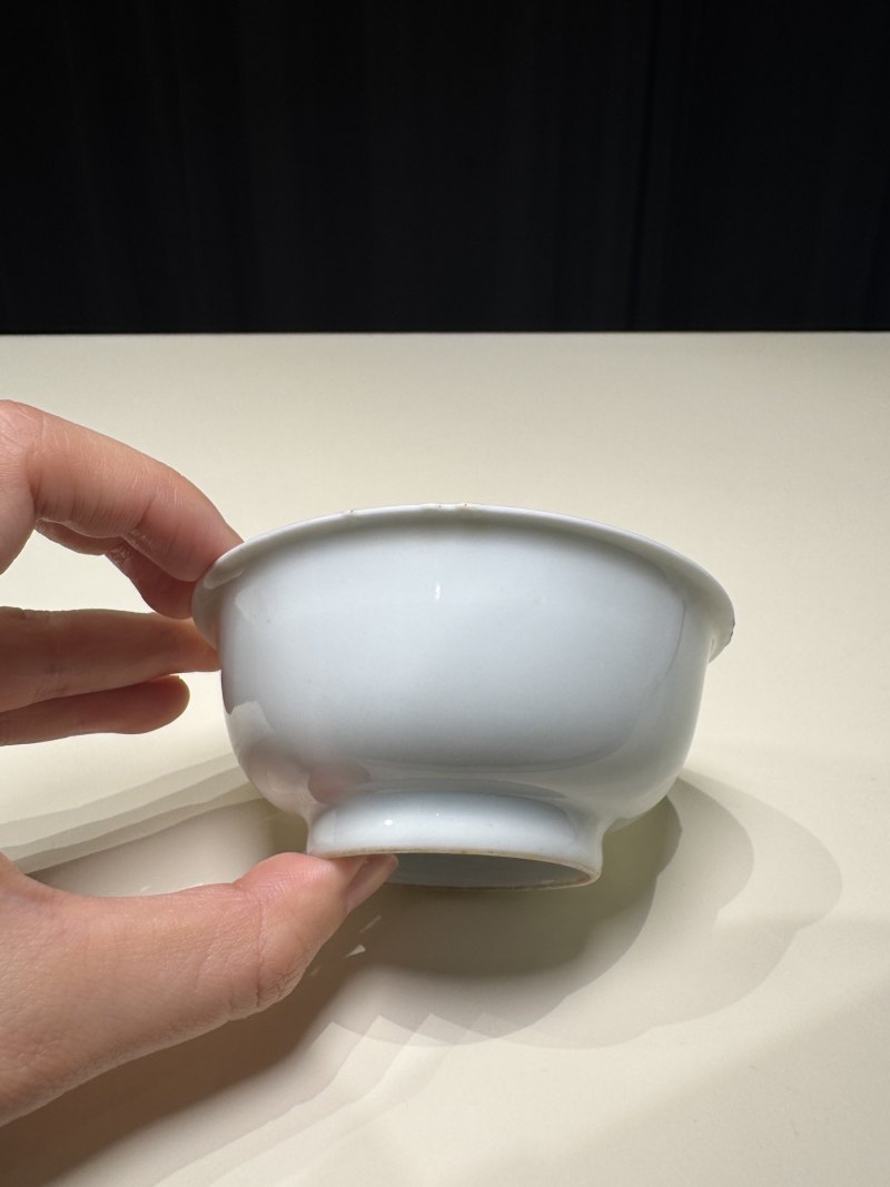 明嘉靖 白釉青花金箓大醮坛用茶盏五只 - 图26