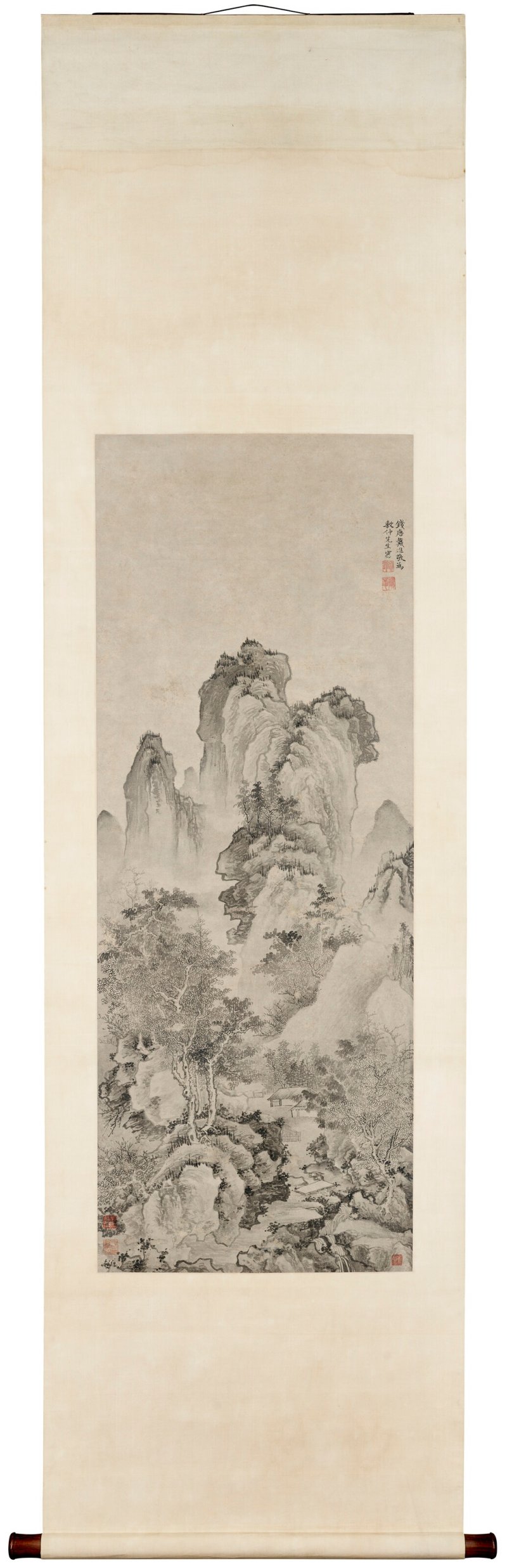 明 戴進（1388-1462）  深谷蒼山 - 图2