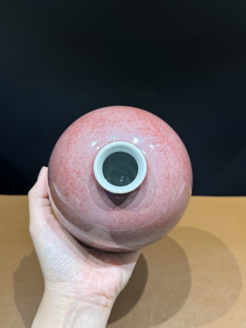 清康熙 豇豆红釉太白尊 - 图6