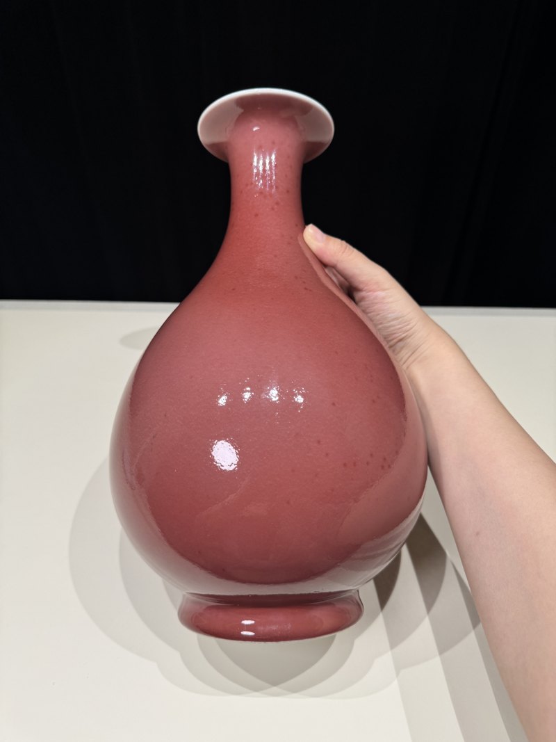 清同治 霁红釉玉壶春瓶 - 图4