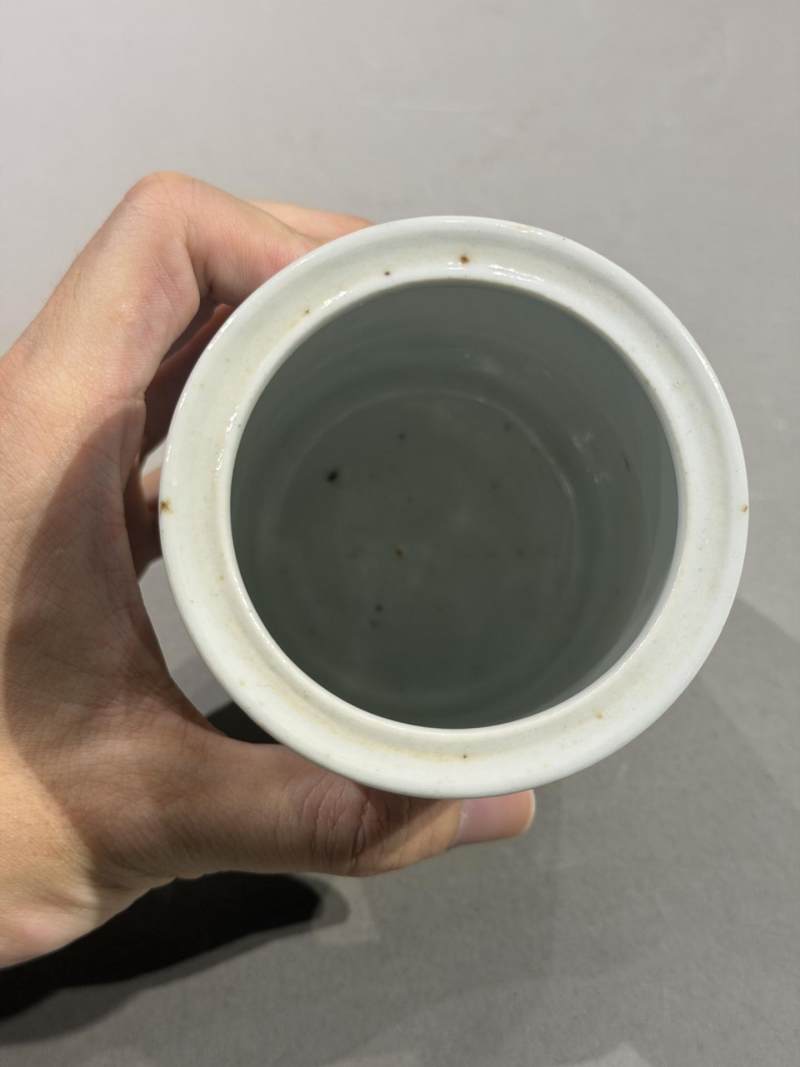    清乾隆 粉彩唐明皇游夜宫笔筒 - 图7