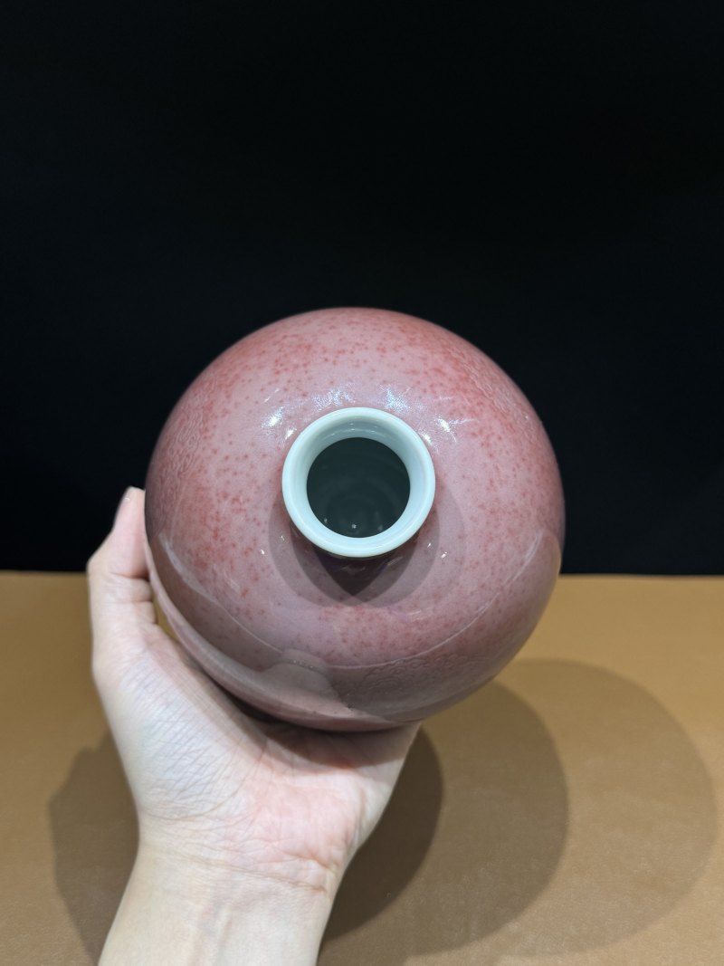 清康熙 豇豆红釉太白尊 - 图7