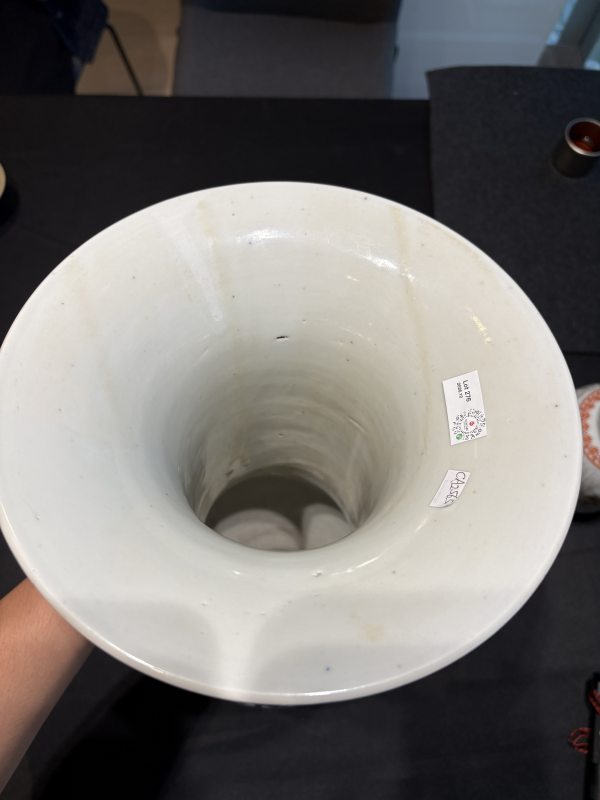 清康熙青花月影玉蘭梅花紋鳳尾尊 - 图10