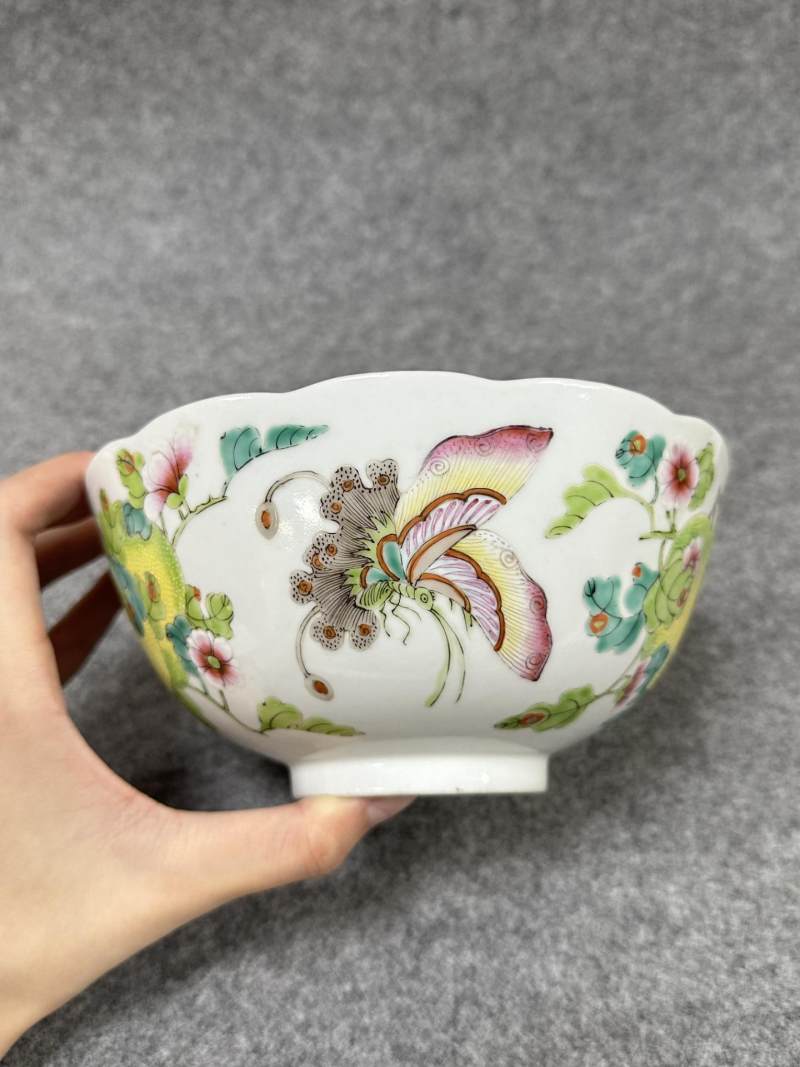   粉彩花果纹碗 - 图4