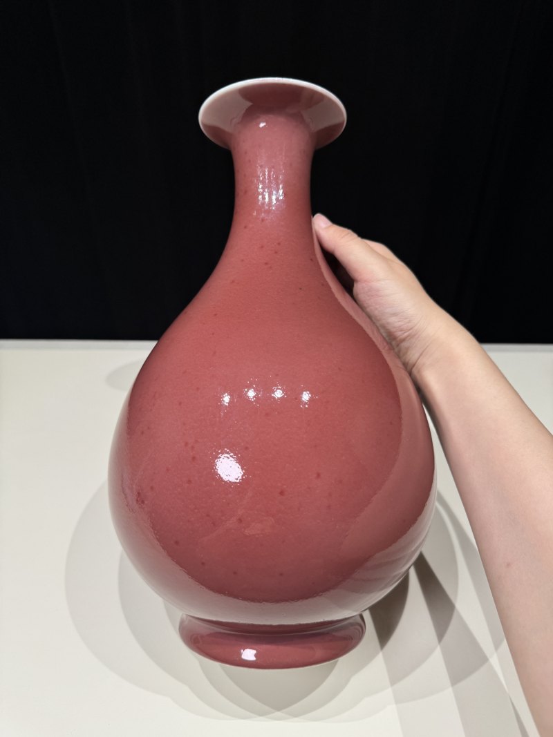 清同治 霁红釉玉壶春瓶 - 图5