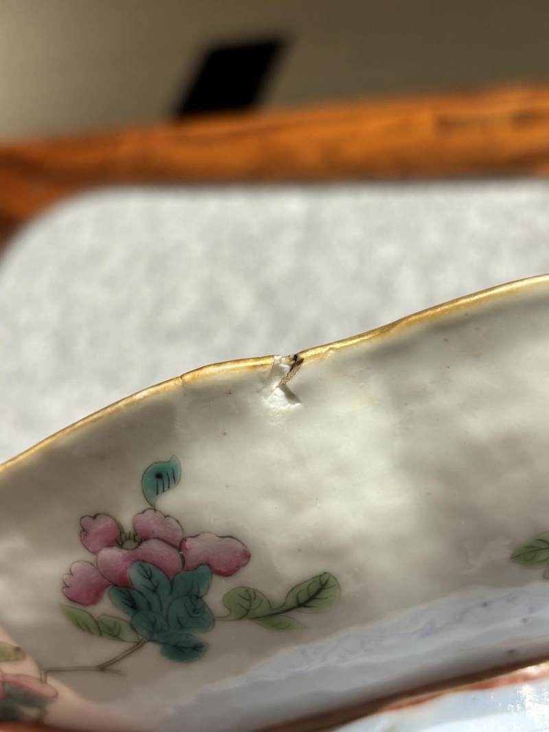    清同治 粉彩唐明皇游夜宫高足盘 - 图16