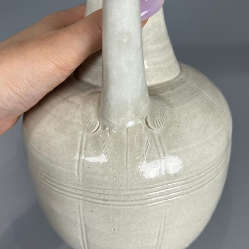 明代 青白釉瓜棱执壶 - 图13