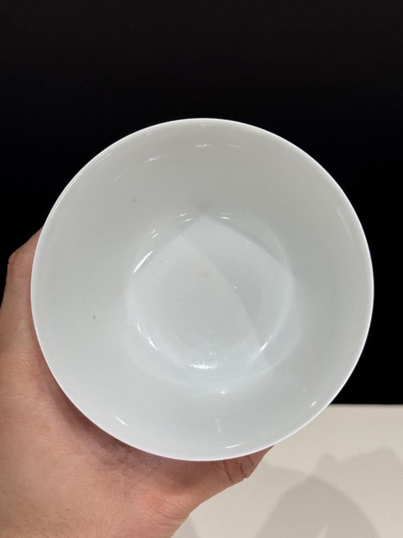 清道光 粉彩花卉纹盖碗 - 图11