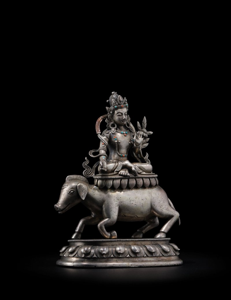 清乾隆 (1736-1795) 摩利支天銀像 | A SILVER FIGURE OF MARICHI - 图3