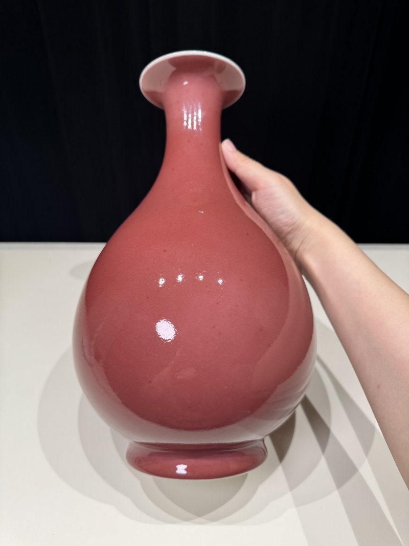 清同治 霁红釉玉壶春瓶 - 图6