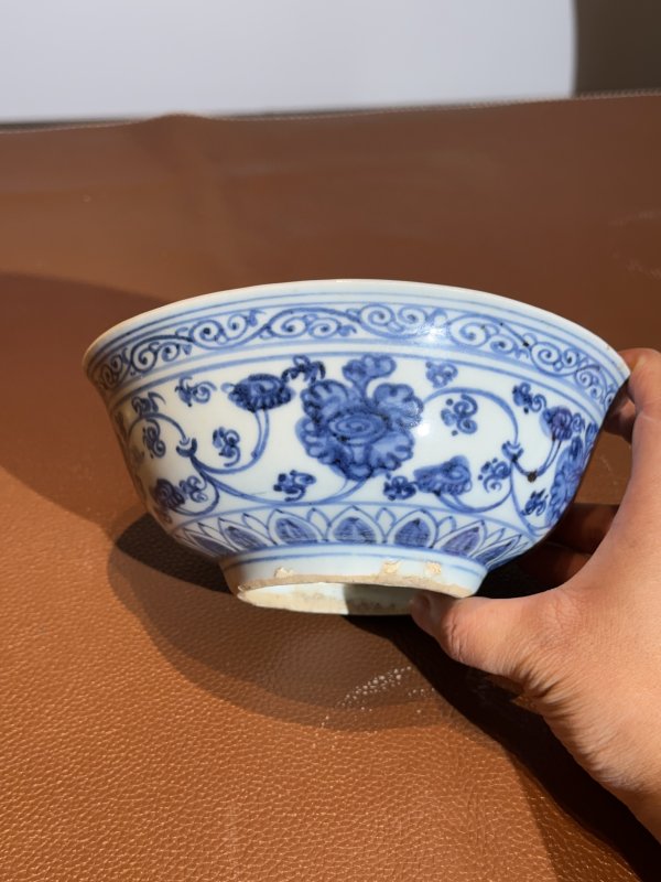 明中期 青花花卉纹碗 - 图4