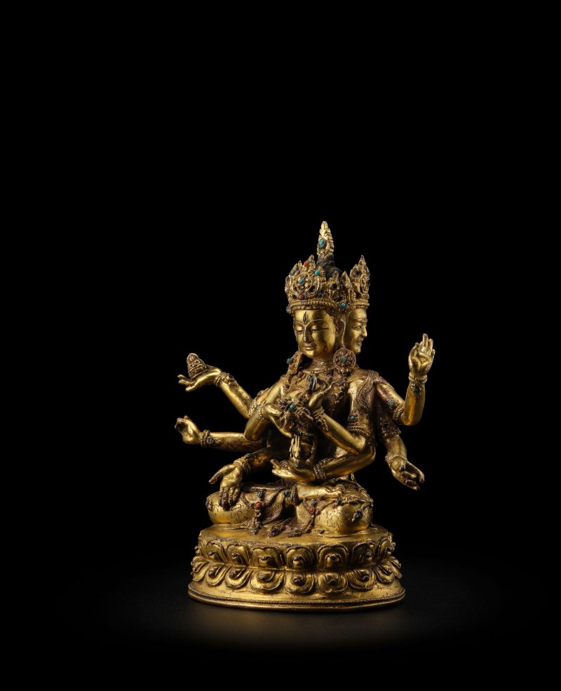 西藏 十五世紀 銅鎏金尊勝佛母像 | A GILT COPPER ALLOY FIGURE OF USHNISHAVIJAYA - 图6
