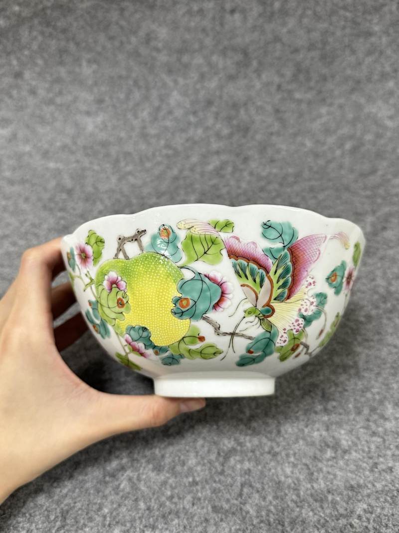    粉彩花果纹碗 - 图5
