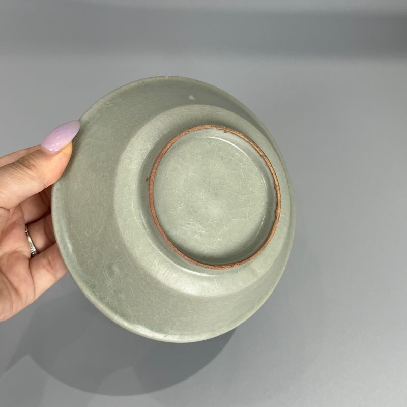 明代 龙泉窑粉青釉直边洗 - 图9