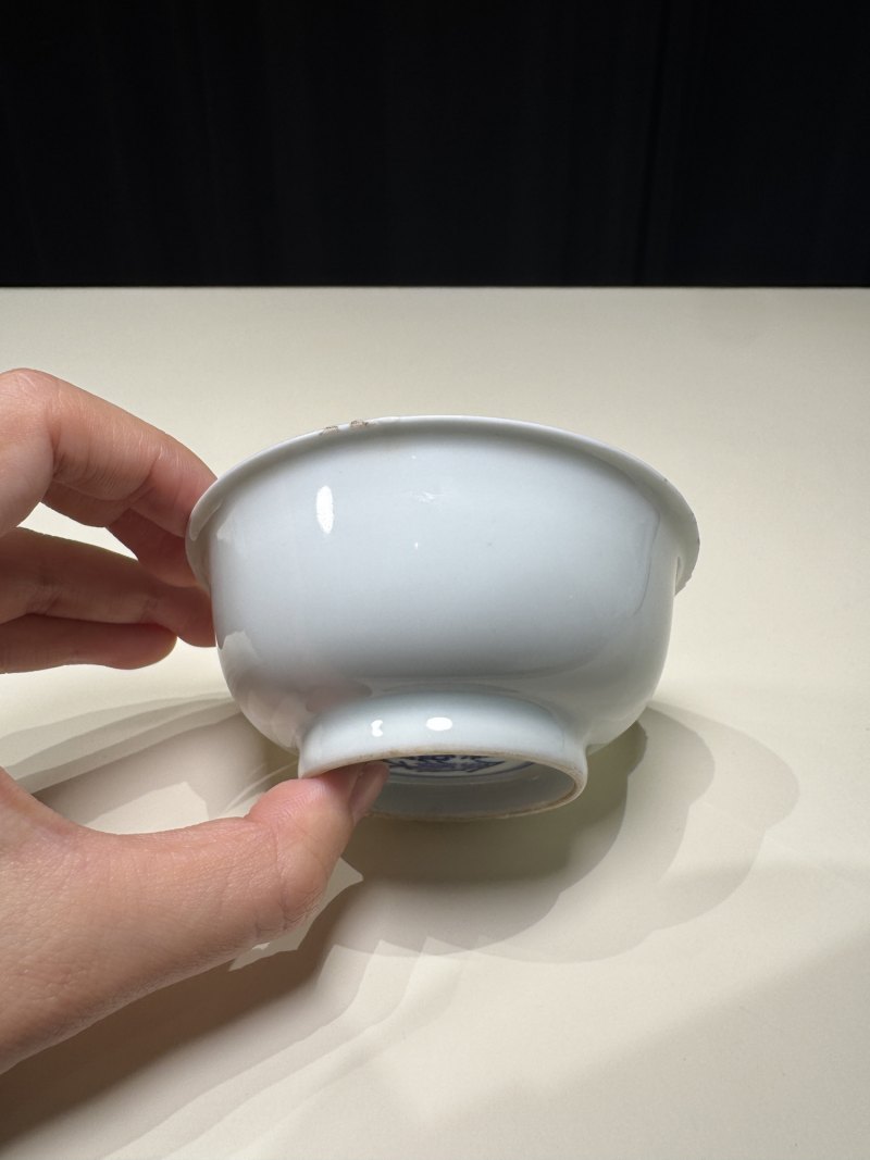 明嘉靖 白釉青花金箓大醮坛用茶盏五只 - 图29