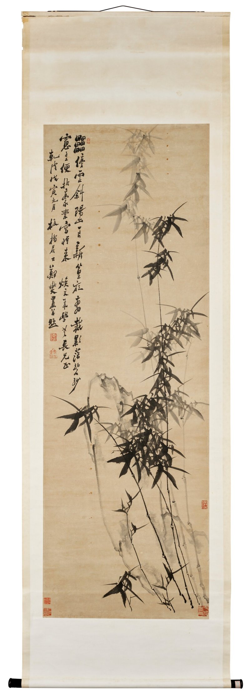 清 鄭燮（1693-1765）  竹石圖 - 图2