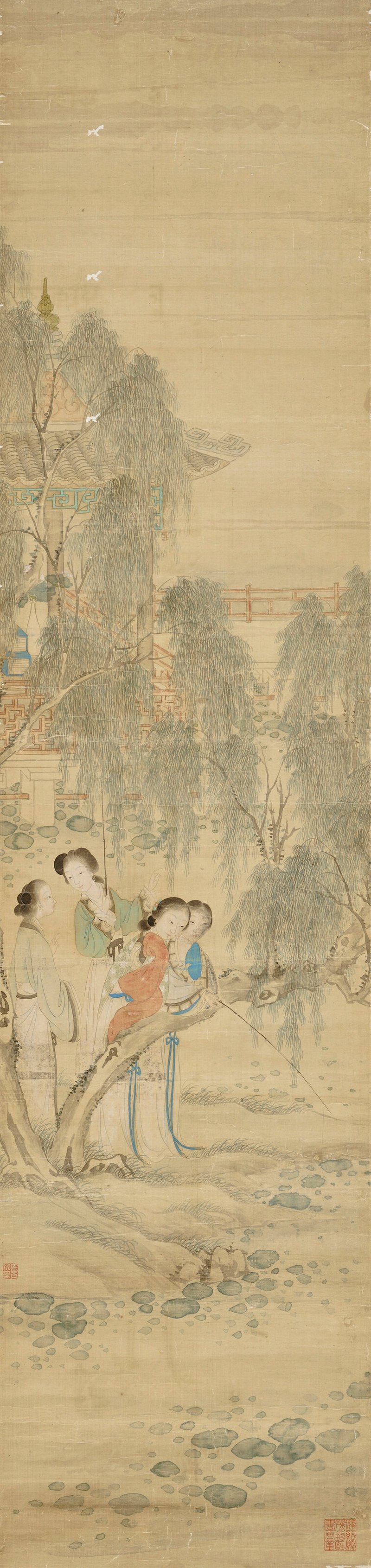 清 費丹旭（1801-1850）  四季人物 - 图2