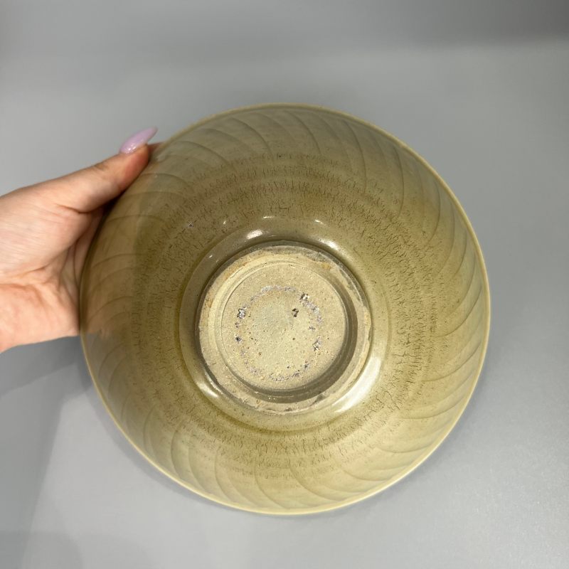 明代 龙泉窑青釉三鹅纹碗 - 图7