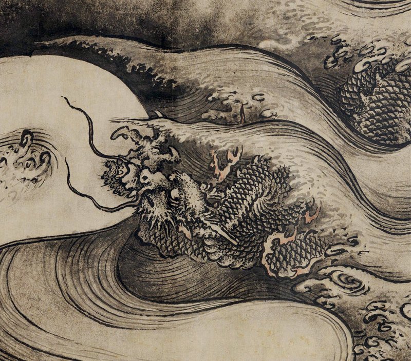 清乾隆 御制青花釉里红云海腾龙天球瓶 - 图25