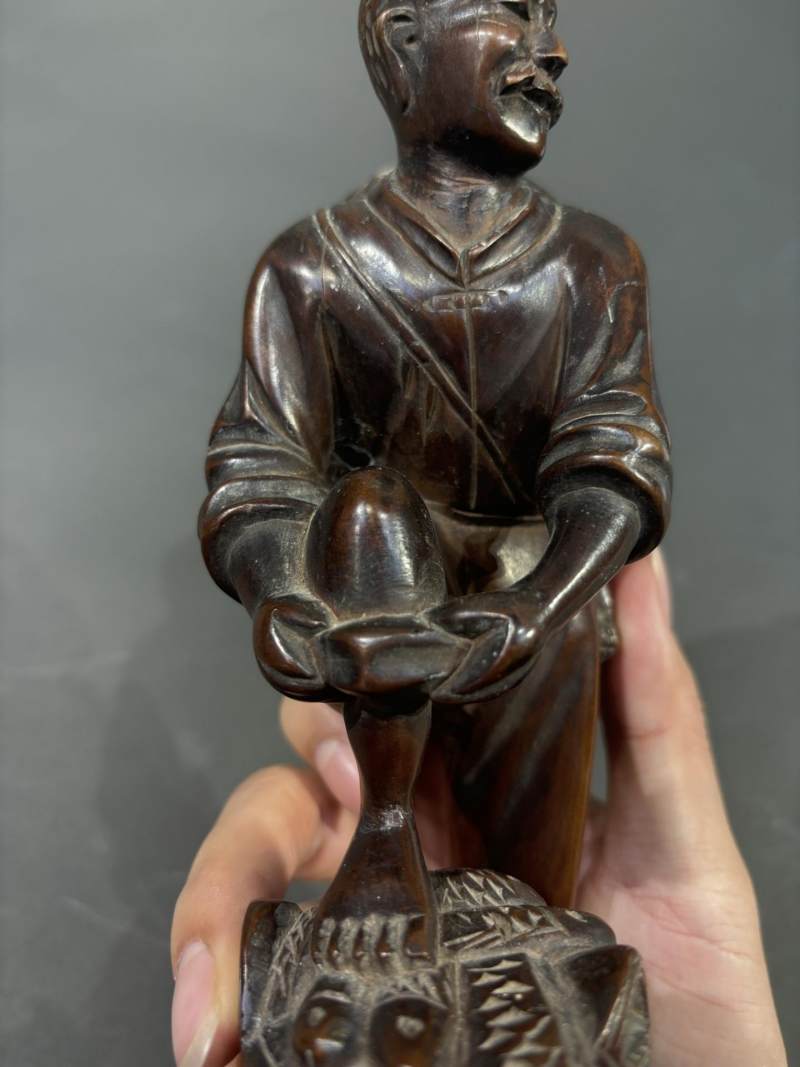    50-70年代 黄杨木雕鱼家乐 - 图5
