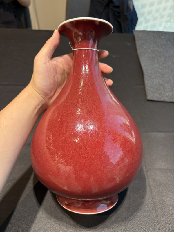 清乾隆霽紅釉玉壺春瓶 - 图10