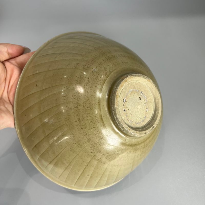 明代 龙泉窑青釉三鹅纹碗 - 图8