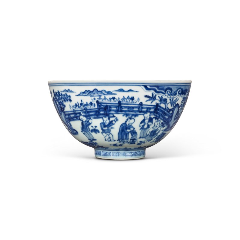 明成化 青花二十子嬰戲圖盌  CHENGHUA PERIOD (1465-1487) - 图2