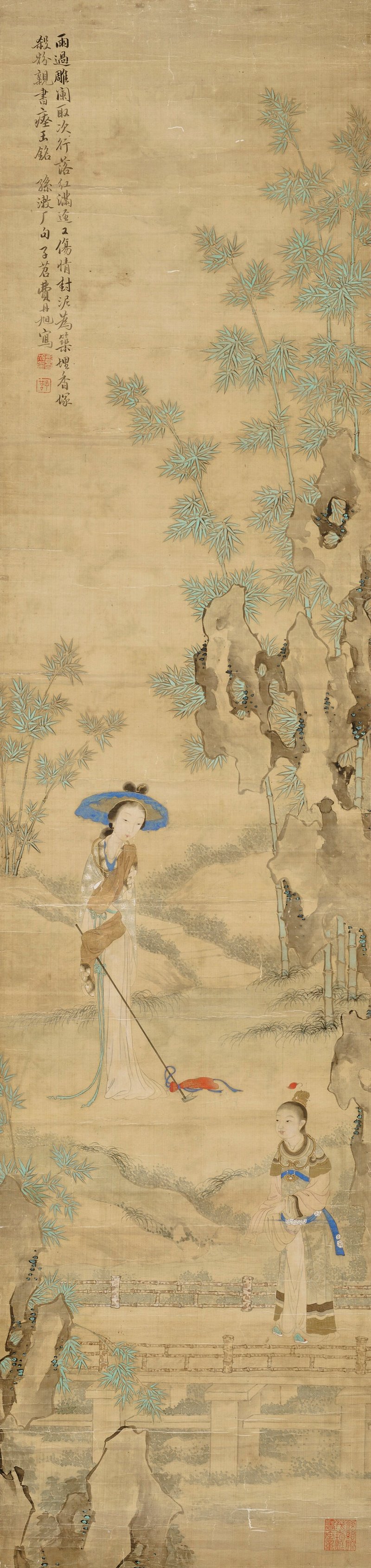 清 費丹旭（1801-1850）  四季人物 - 图3