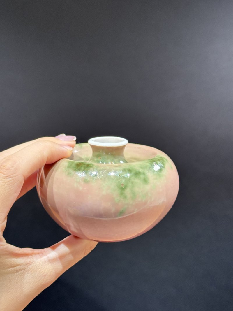 清康熙 豇豆红釉苹果尊 - 图6
