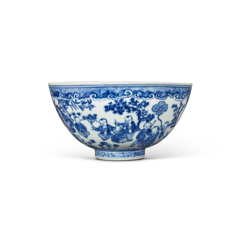 明成化 青花二十子嬰戲圖盌  CHENGHUA PERIOD (1465-1487) - 图3
