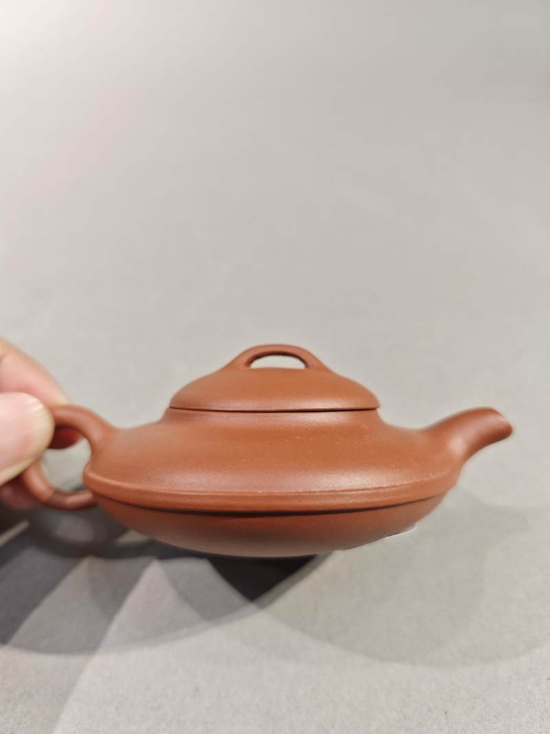   70年代 朱泥虚扁壶 - 图3