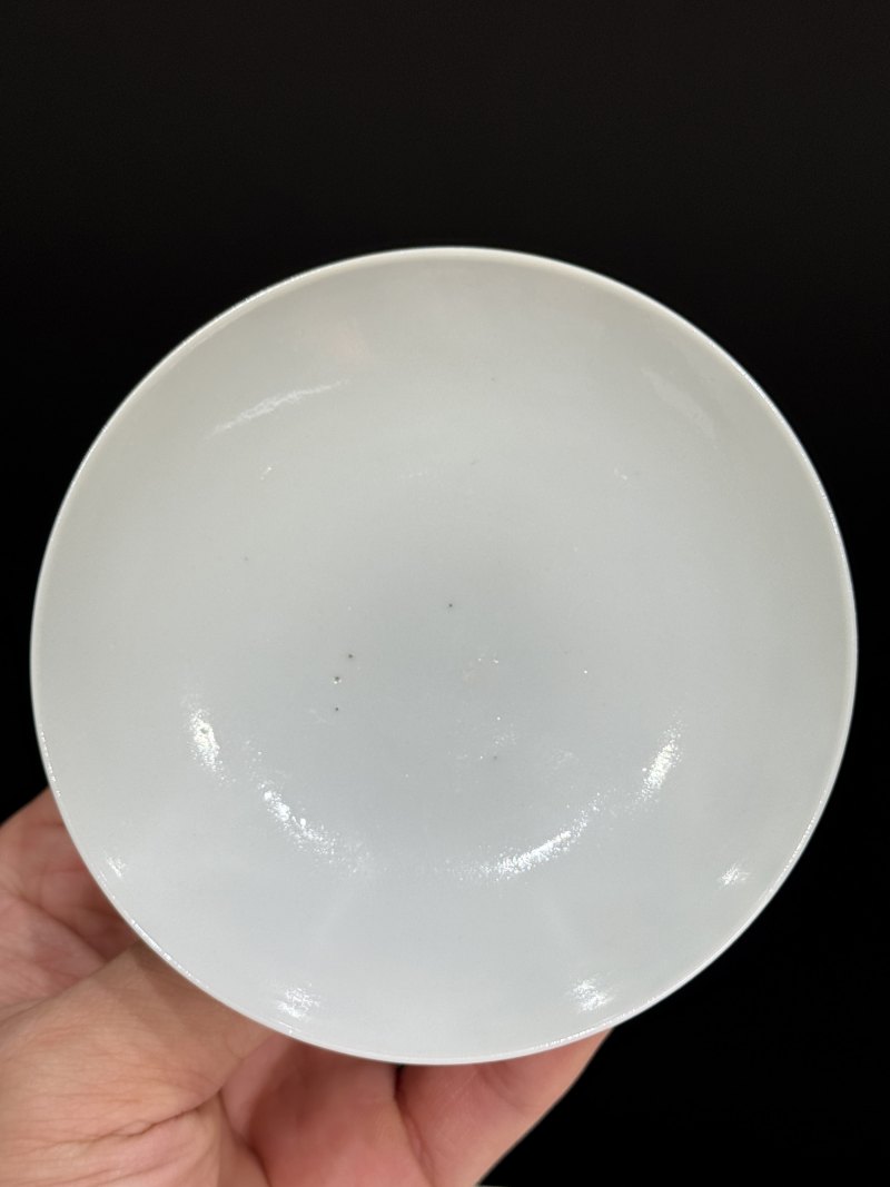 清道光 粉彩花卉纹盖碗 - 图15