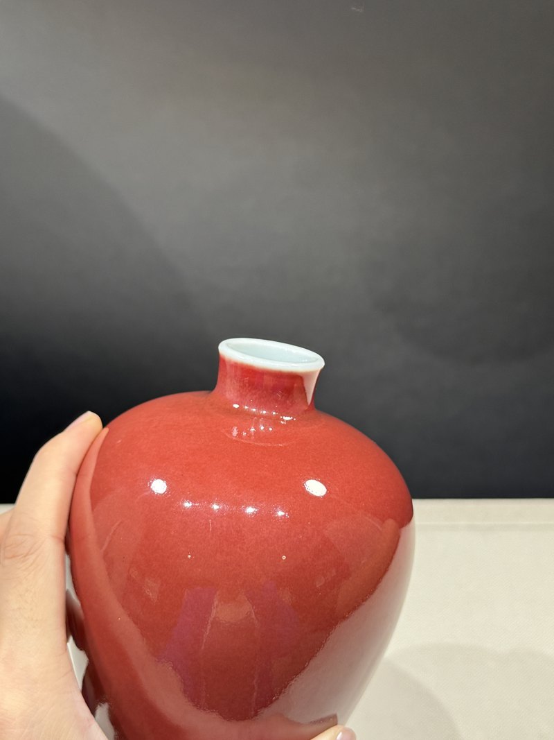 清雍正 红釉小梅瓶 - 图9
