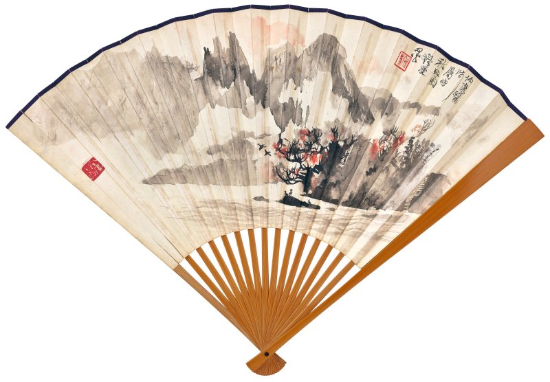 程十髮∕陸儼少  秋興圖∕梅花壽石 - 图3